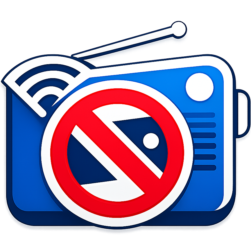 No Ads Radio app icon